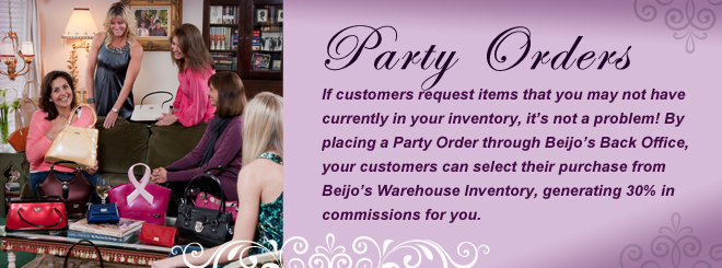 Beijo Party Orders